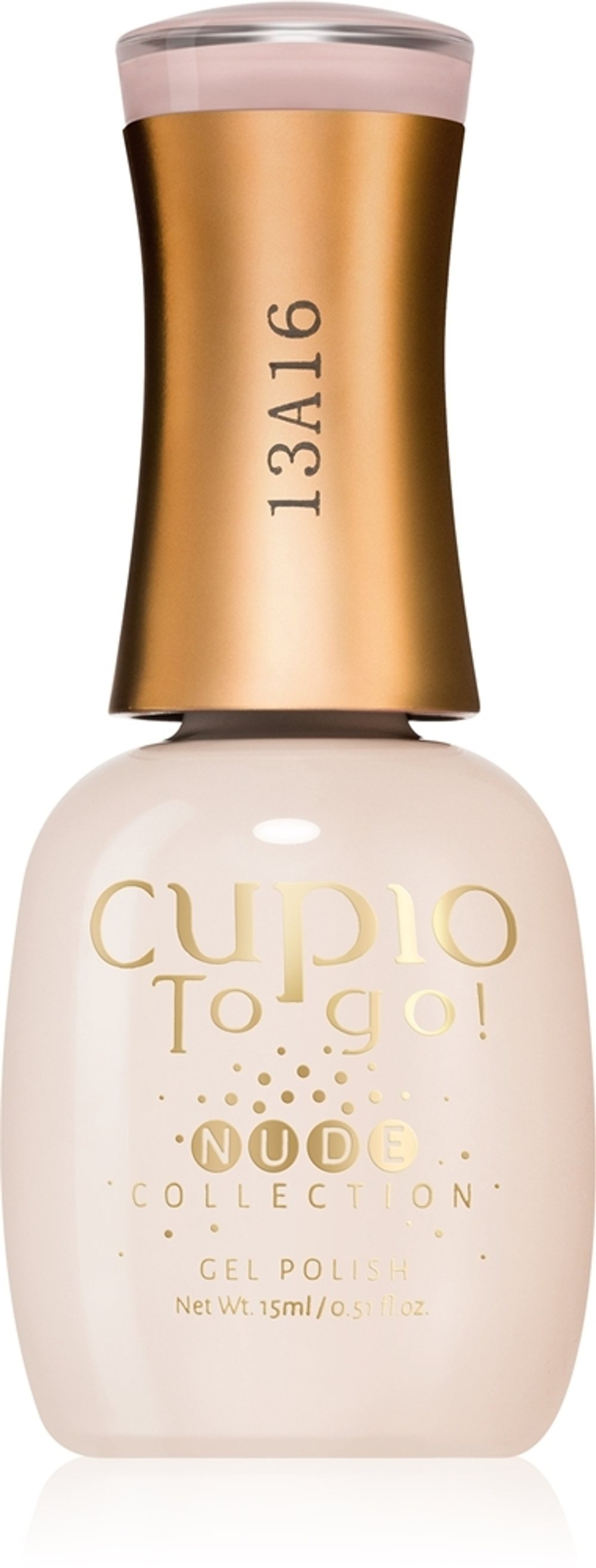 Cupio To Go! Nude - Гибридный лак для ногтей с использованием ультрафиолетовой / светодиодной лампы, 15 ml
