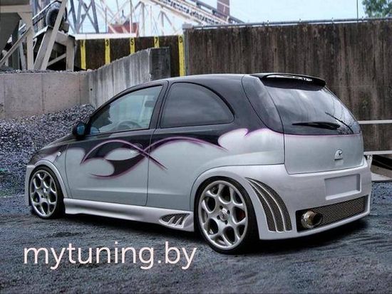 Задний бампер SHARK Opel Corsa C
