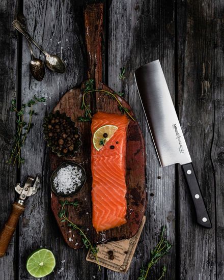 Нож кухонный Samura HARAKIRI накири 170 мм. SHR-0043B