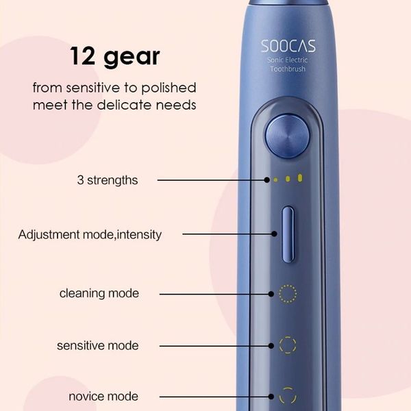 Электрическая зубная щетка Soocas X5 Sonic Electric Toothbrush Pink (Розовая)