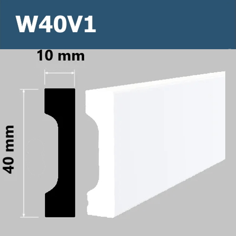 Плинтус напольный из полистирола HIWOOD  W40V1
