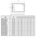 Душевой поддон из искусственного камня WeltWasser WW TRS 10080 STONE-BL 100x80 10000004380 Черный