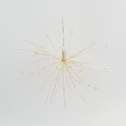 ULD-H3030-150-DTA-3AA-RC WARM WHITE IP20 FIREWORKS Фигура светодиодная Фейерверк на батарейках 3AA не в-к. 30х30см. Подвесная. 120 светодиодов. Теплый белый свет. Пульт ДУ в-к. Провод прозрачный. TM Uniel