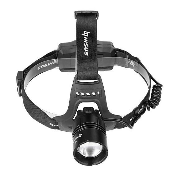 Фонарь налобный 1950 LM, IP32, USB (N-FN-HL08) NISUS