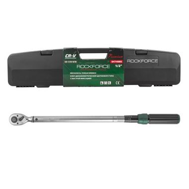 Ключ динамометрический щелчкового типа с быстрой фиксацией ''Premium''60-330Нм,1/2'',в пластиковом кейсе RockForce##Rock FORCE RF-6474660