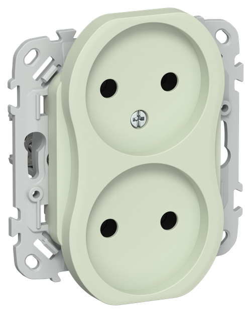 FLITE Розетка 2-местная без заземления без защитных шторок 10А РС02-0-ФлП панг IEK