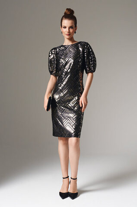 51613 Платье женское (черно-золотистый)