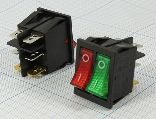 Кнопка вкл/вык двойная 80руб