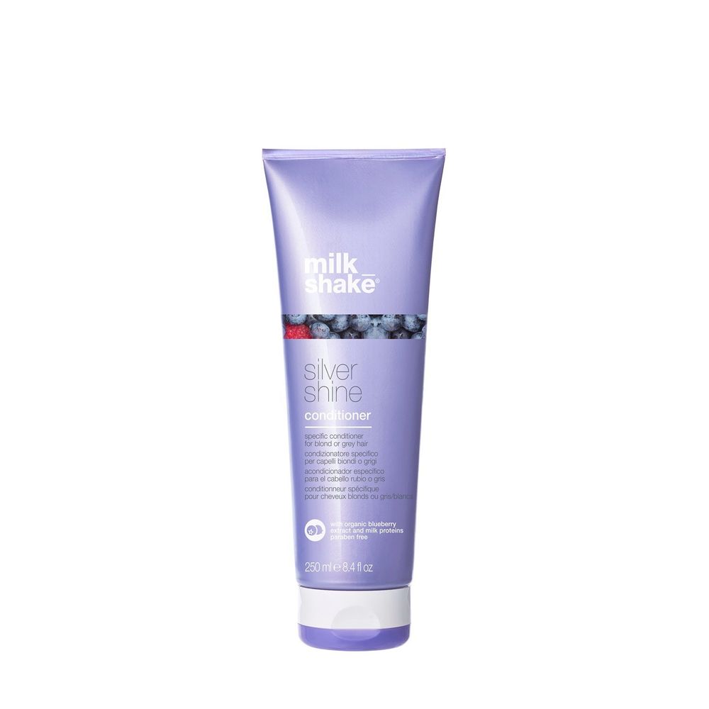 PROFESSIONAL CONDITIONER MILK SHAKE SILVER SHINE / Пигментированный кондиционер для осветленных волос