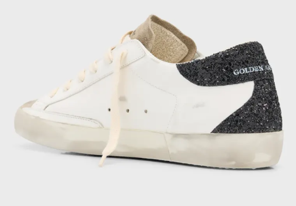 Кеды GOLDEN GOOSE Superstar Suede Glitter Low-Top Sneakers