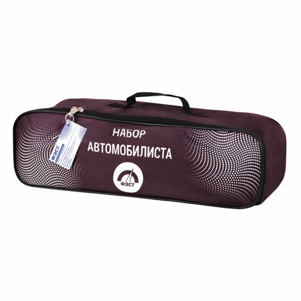 Набор автомобилиста "На техосмотр": аптечка (приказ 260н), огнетушитель ОП-2, знак, сумка, 3867