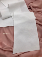 Подвяз трикотажный белый 1м, ширина 14-15 см