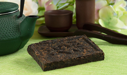 Пуэр Дворцовый в плитке (2016г провинция Юньнань, Menghai Guanglinfu Tea Factory 9 лет) РЧК 100г