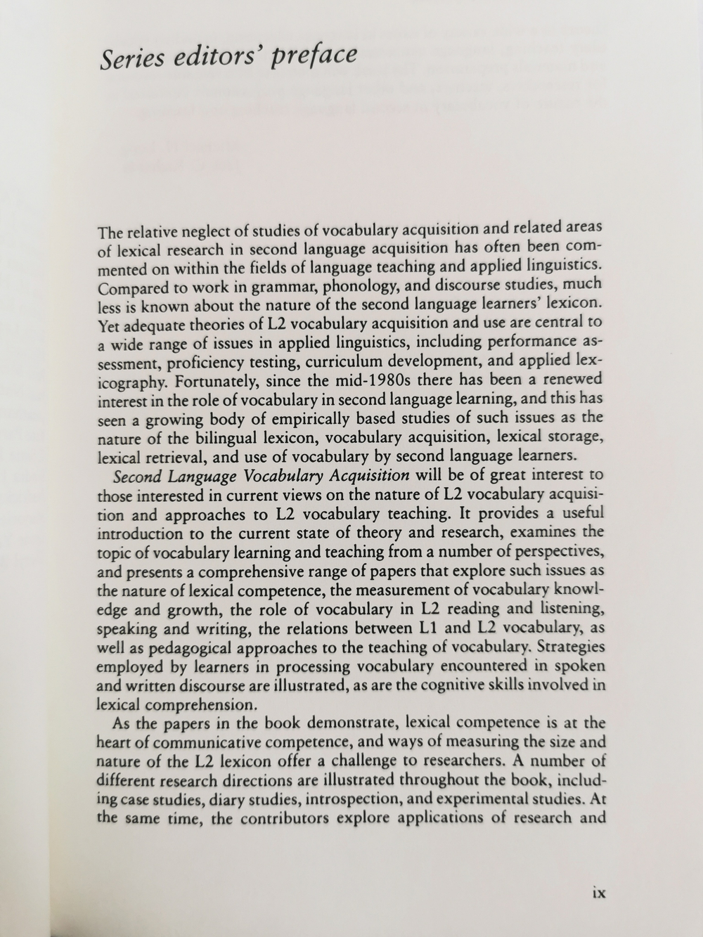 Second Language Vocabulary Acquisition: A Rationale for Pedagogy (Cambridge Applied Linguistics) 1st Edition