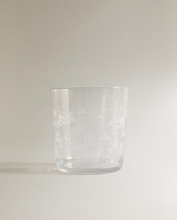 Zara Home стакан из стекла, цвет белый, 9 см