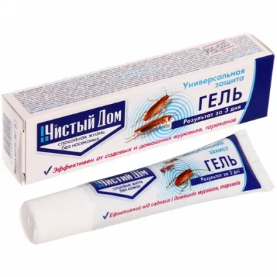 Гель универсальный от тараканов, садовых и домашних муравьев «Чистый дом» 35мл