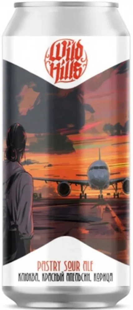 Пиво Уайлд Хиллс Клюква, красный апельсин, корица / Wild Hills Cranberry, Blood Orange, Cinnamon 0.45 - банка