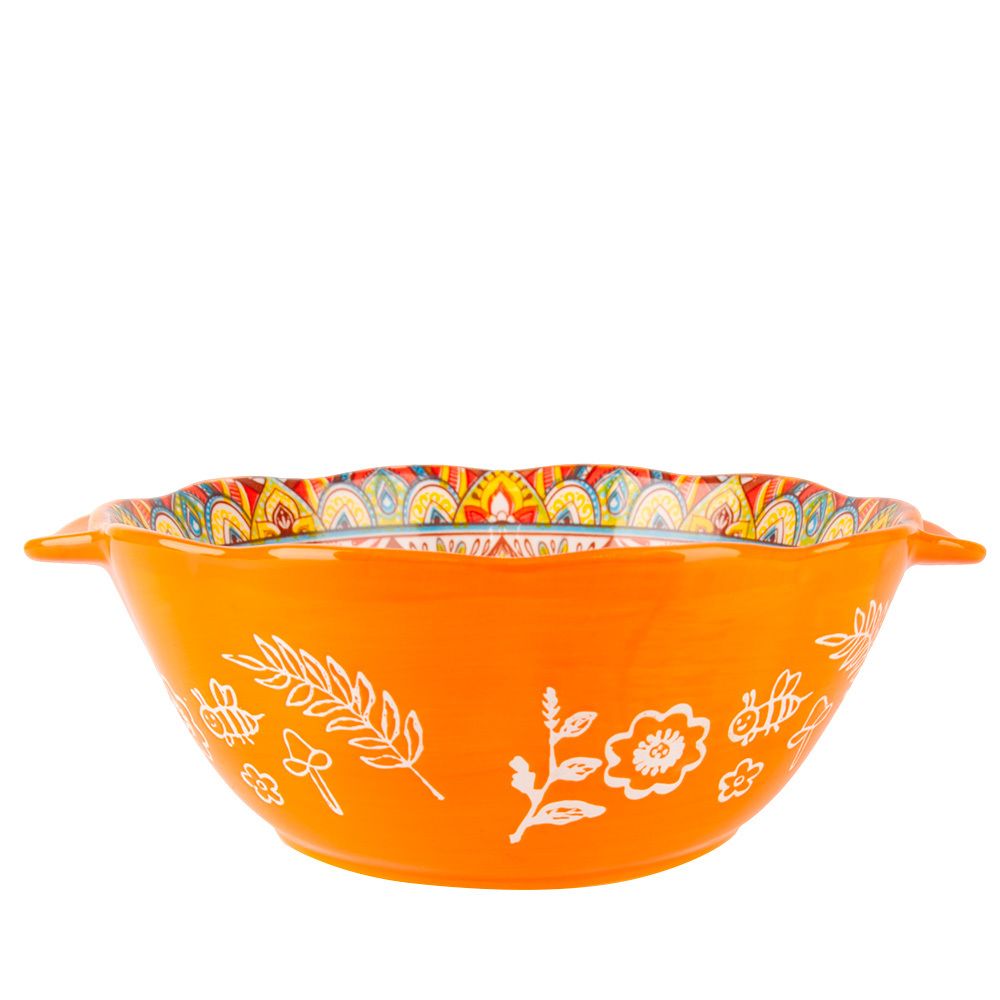 Емкость для запекания " " (оранжевый) 23,6х20х8,4см v=1500мл (min6) (транспортная упаковка)
