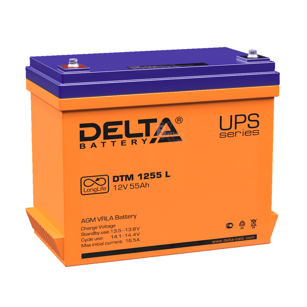 Аккумулятор Delta DTM 1255 L (AGM)