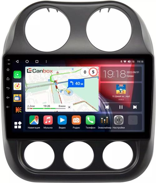 Магнитола для Jeep Compass 2011-2015 - Canbox 10-810 Qled, Android 10, Быстрая, SIM-слот