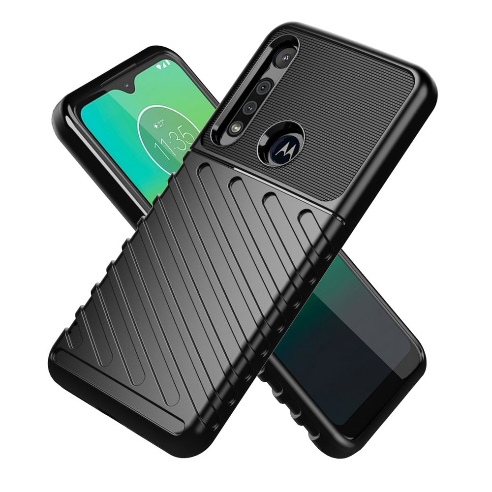 Чехол для Motorola Moto G8 Play (One Macro) цвет Black (черный), серия Onyx от Caseport