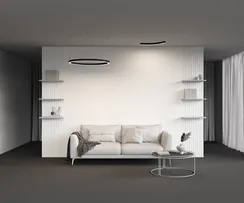 Радиусный профиль 35x35 D800мм 1/4 круга черный Led Strip alm-3535r-b-d-90°-0.8m