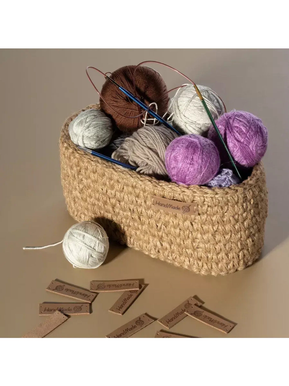 Бирки для рукоделия Hand Made пришивные ручная работа