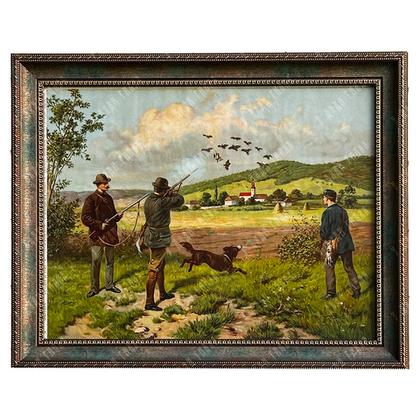 Охота на куропаток. Хромолитография. Германия. 1880–1890-е гг.