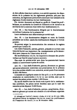 Lois et règlements concernant la police du travail et le régime des établissements classés | Office du travail de Belgique Belgium