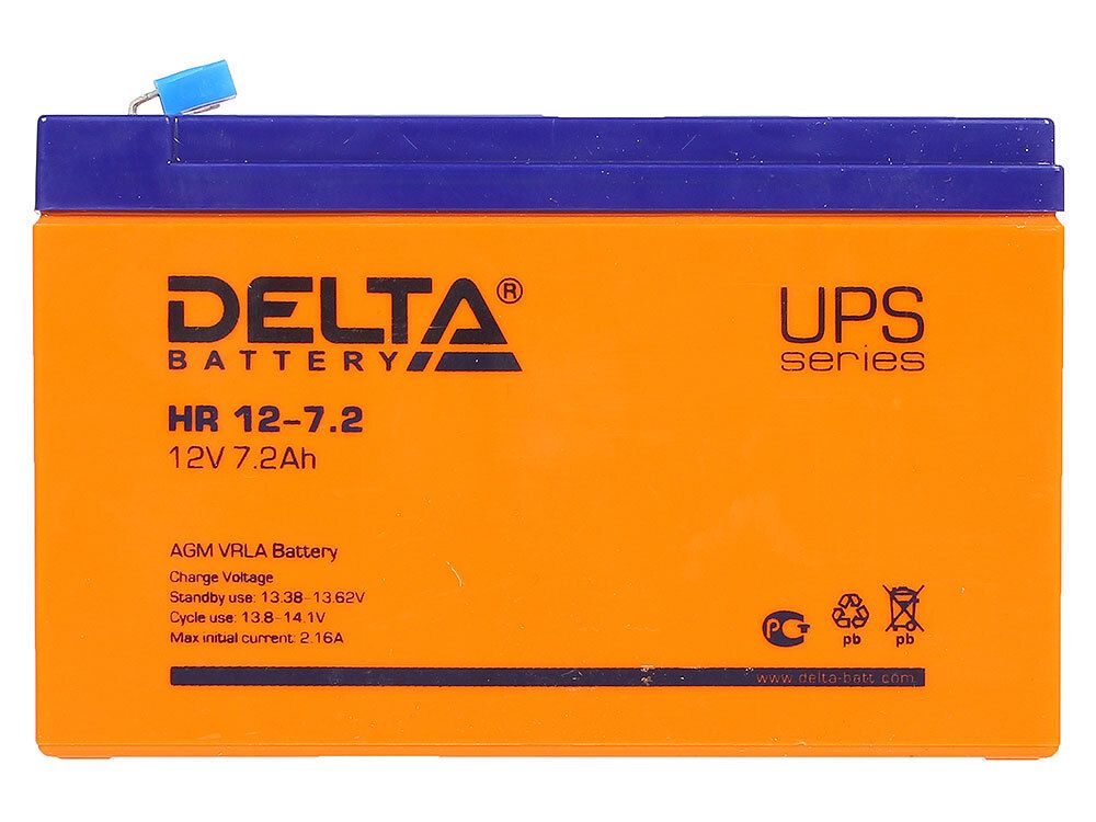 Аккумуляторная батарея Delta HR 12-7.2 (12V / 7.2Ah)