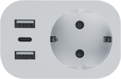 Разветвитель Navigator 2USB+1Type-C Wi-Fi с заземлением 38544