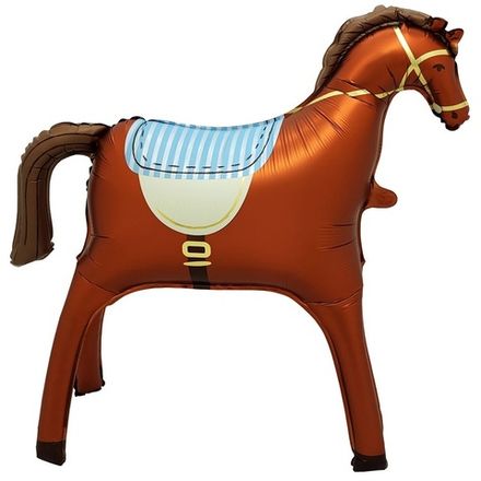 Объемная фигура "Коричневая лошадь сатин"