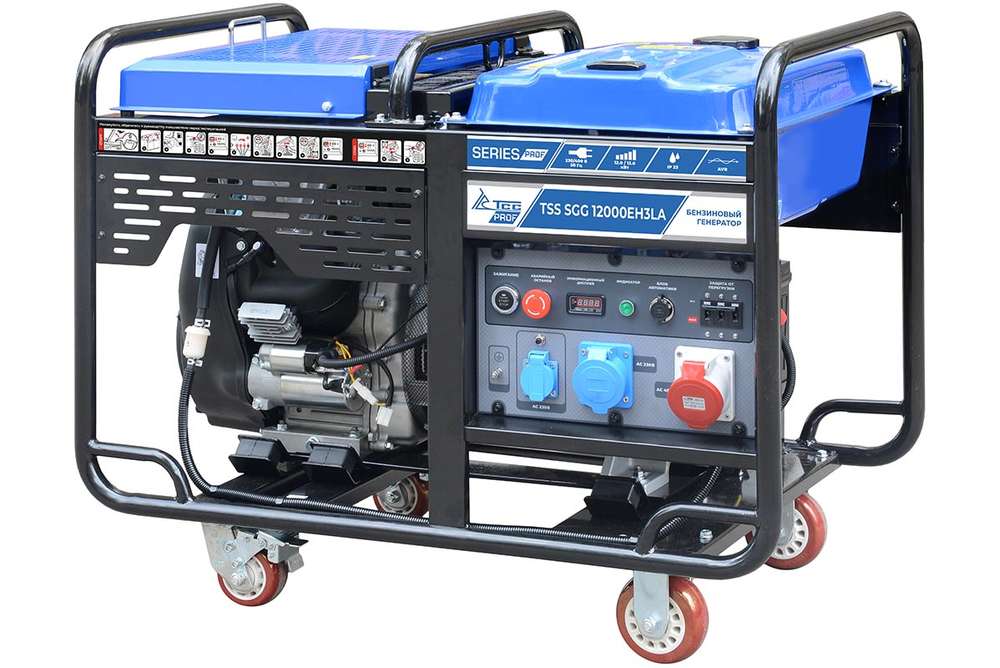 Бензогенератор TSS SGG 12000EH3LA в кожухе МК