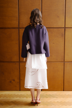 Жакет с пуговицами из малахита