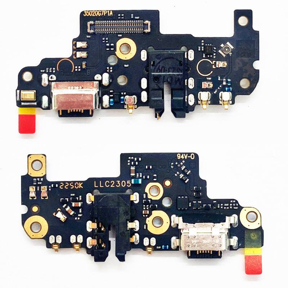 Шлейф для Xiaomi Redmi Note 8 Pro плата системный разъем/разъем гарнитуры/микрофон - Премиум