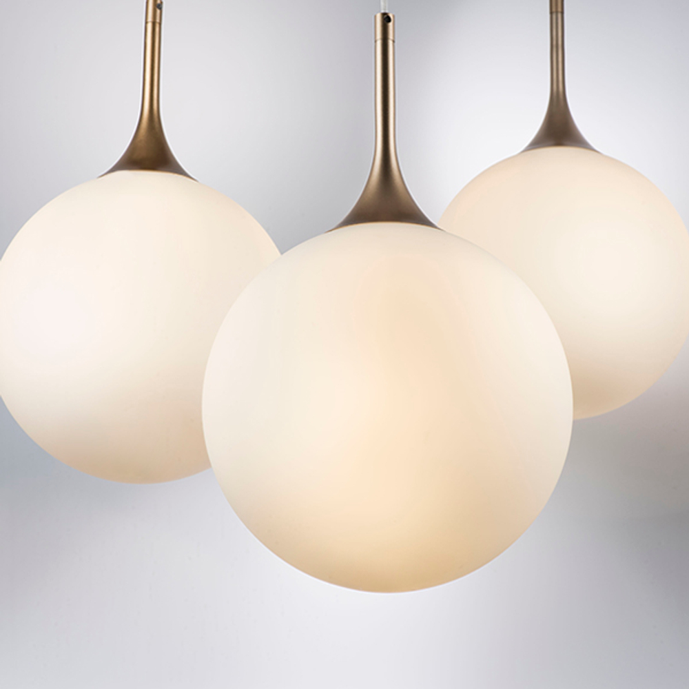 813033 Подвес GLOBO 1х40W E14 шампань/белый