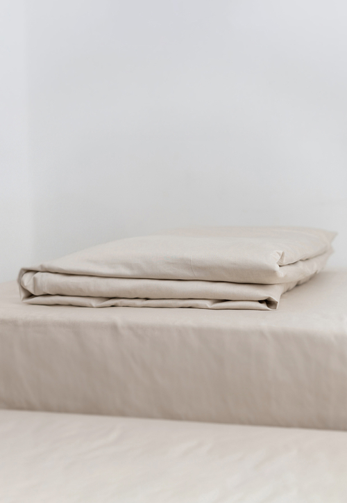 Пододеяльник из льняного сатина