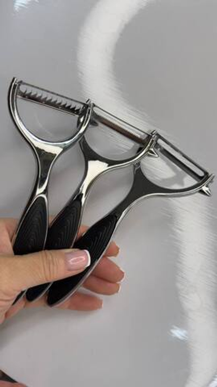 Универсальный набор кухонных приспособлений экономка-овощечистка + две овощерезки РУЧНОЙ РАБОТЫ