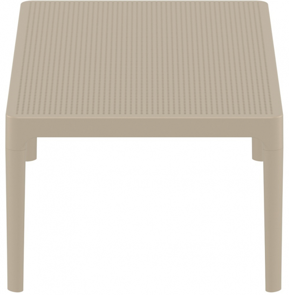 Столик пластиковый журнальный Siesta Contract Sky Lounge Table, бежевый