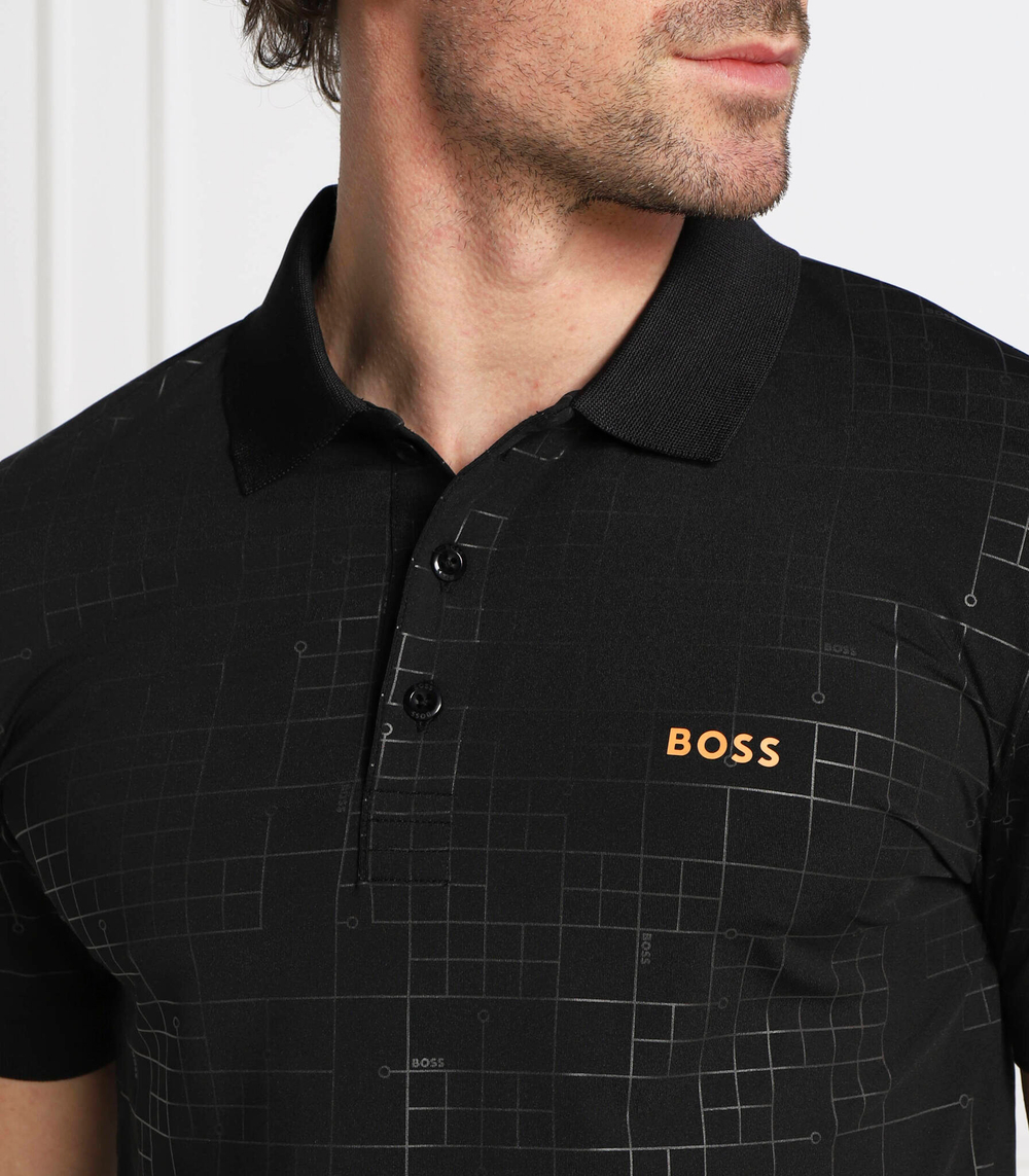 поло pauletech BOSS GREEN - черный(50478509)