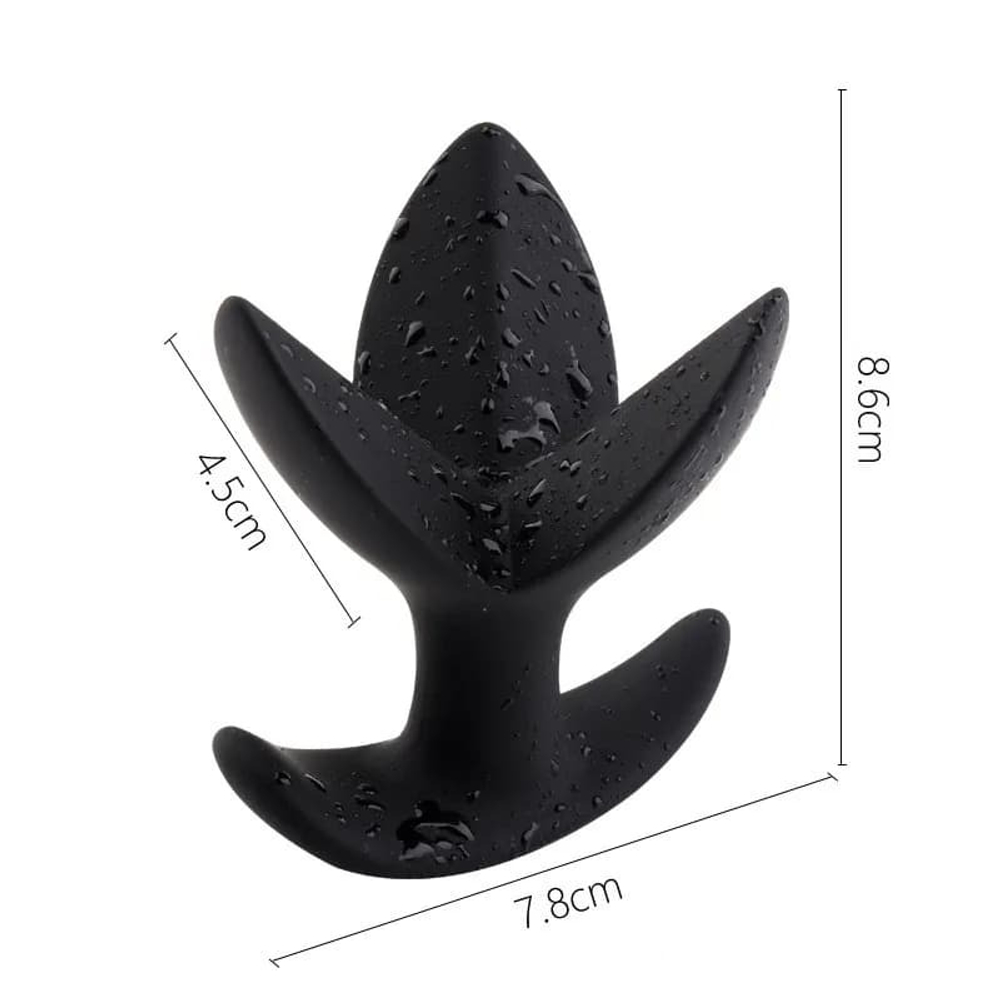 Анальный расширитель "Triple Black Lotus" тройной