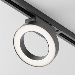 Трековый однофазный светодиодный светильник Maytoni Unity Rim TR044-1-12W3K-B