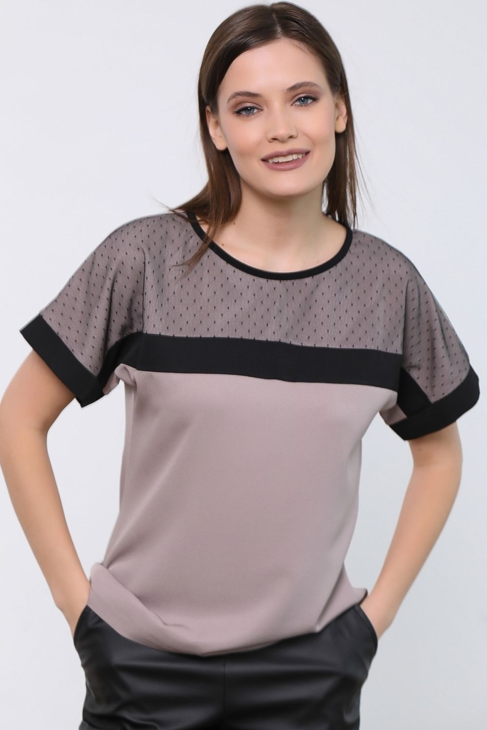 Блуза Тиффани (какао) Diolche