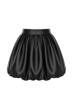 Юбка-баллон из эко-кожи