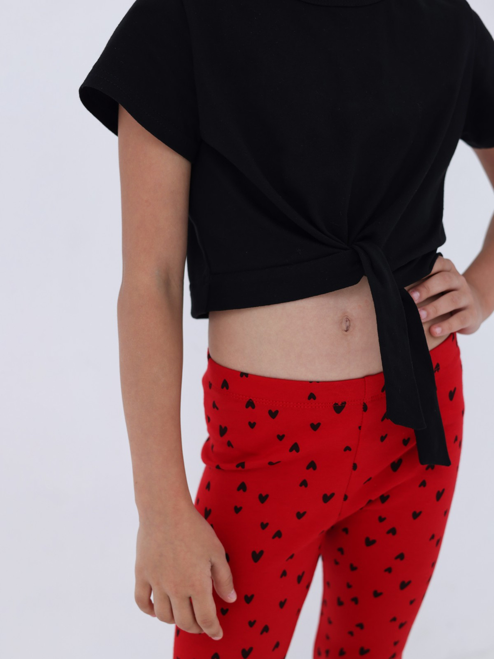 Блузка для девочки, модель №1, рост 128 см, черная