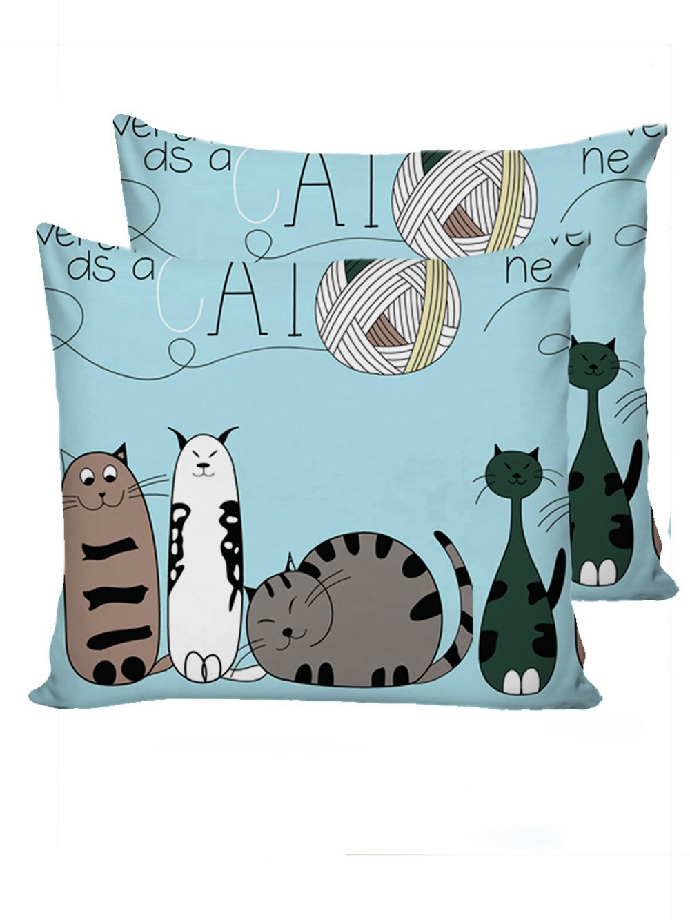 Наволочка комплект 2шт Simple House "Кити (полисатин)" 70х70 см