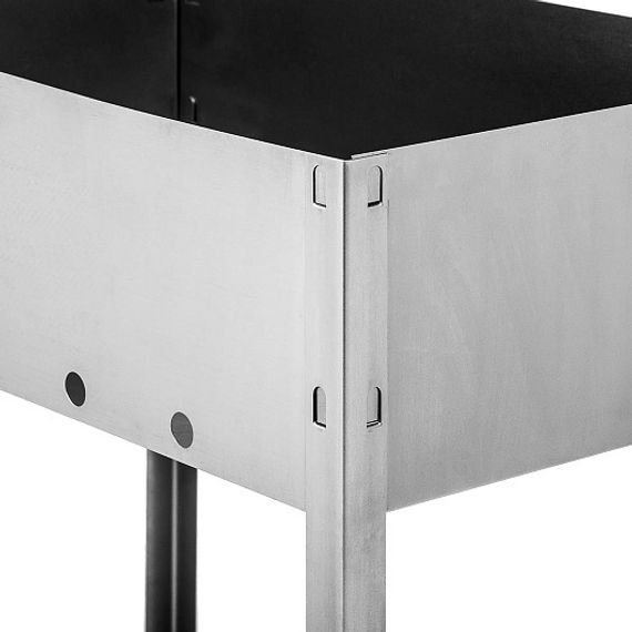 Мангал сборный Helios Light 400x240x400мм, 6 шампуров, сталь 0,4мм (HS-МC.03-Э-1) Helios (0)