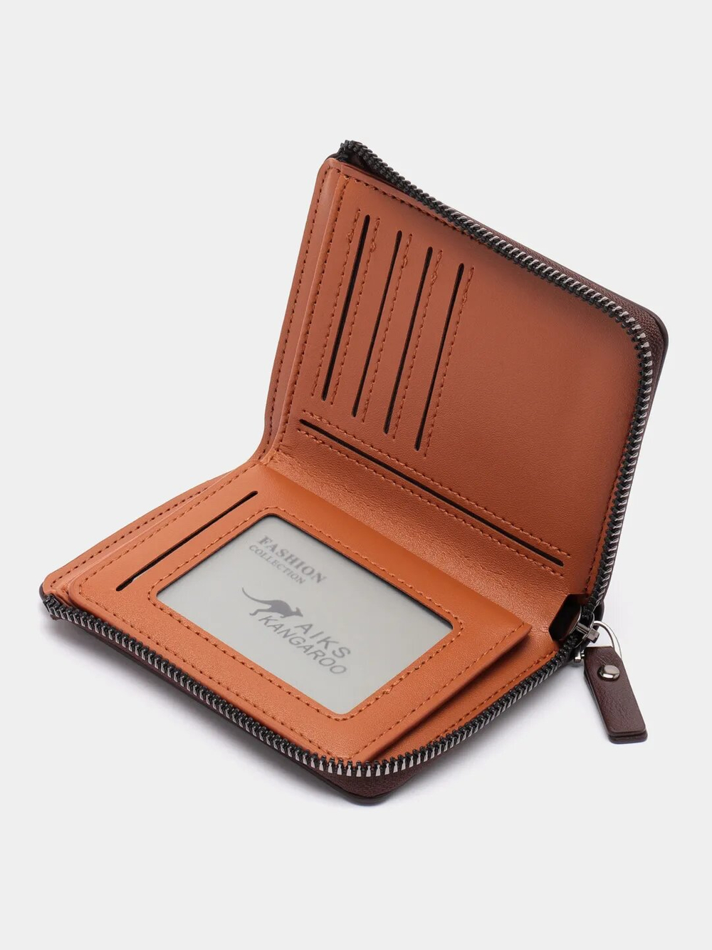 Кошелек мужской кожаный портмоне, бумажник, коричневый