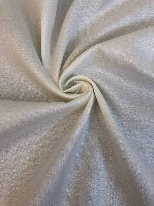 Коттон сорочка, молочный, жаккард елочка NB#022