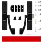 Ручка-штанга нажимная AP.1700B push-bar (ANTI-PANIC 1700В) накладной для одно/двуствор. дверей